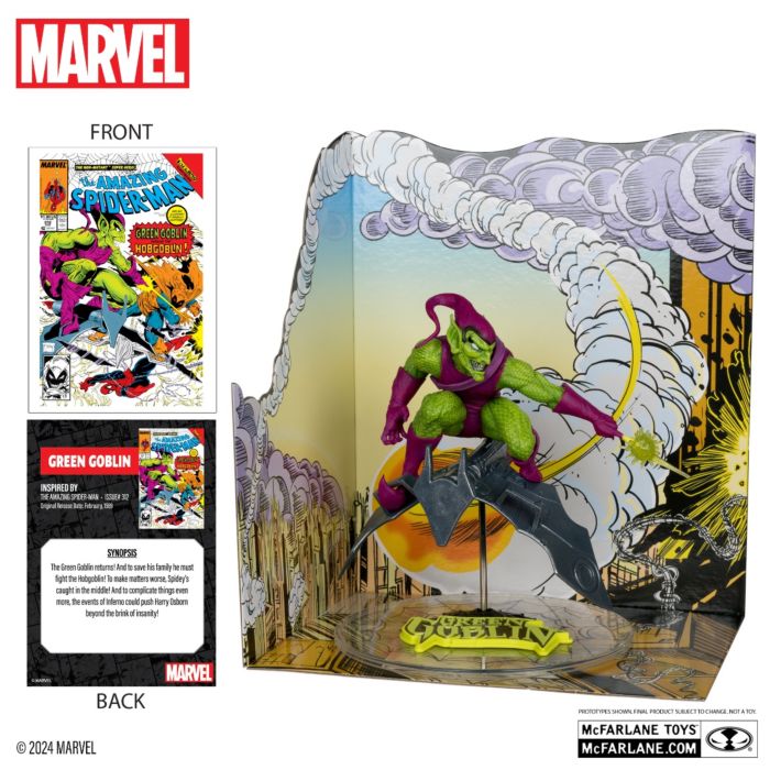 Mcfarlane Marvel Comics: The Amazing Spider-Man #312 - Green Goblin 1/10 Scale Collectible (Platinum Edition)