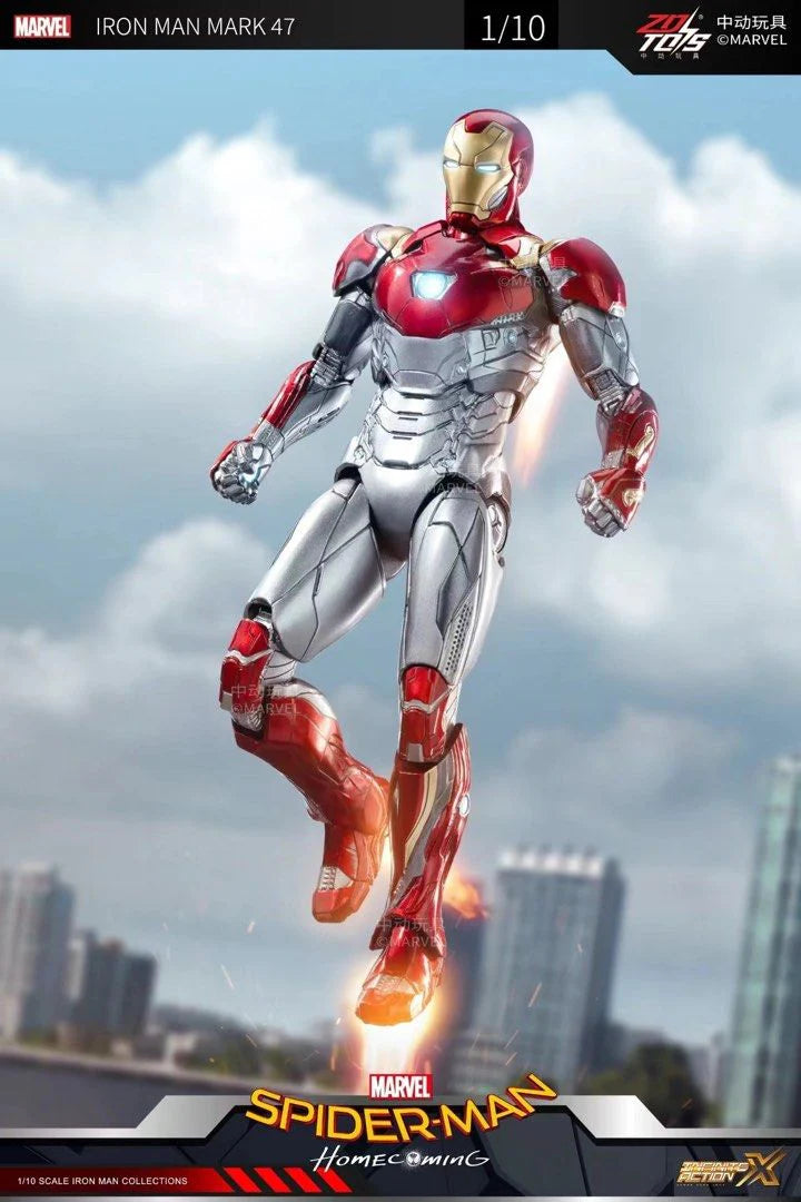 ZD Toys Spider-Man: Homecoming: Iron Man Mark XLVII (47) Action Figure ( No Light Up Function )