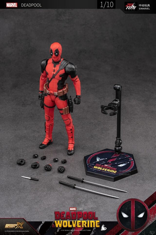 ZD Toys: Deadpool and Wolverine - Deadpool  1:10 Scale Action Figure