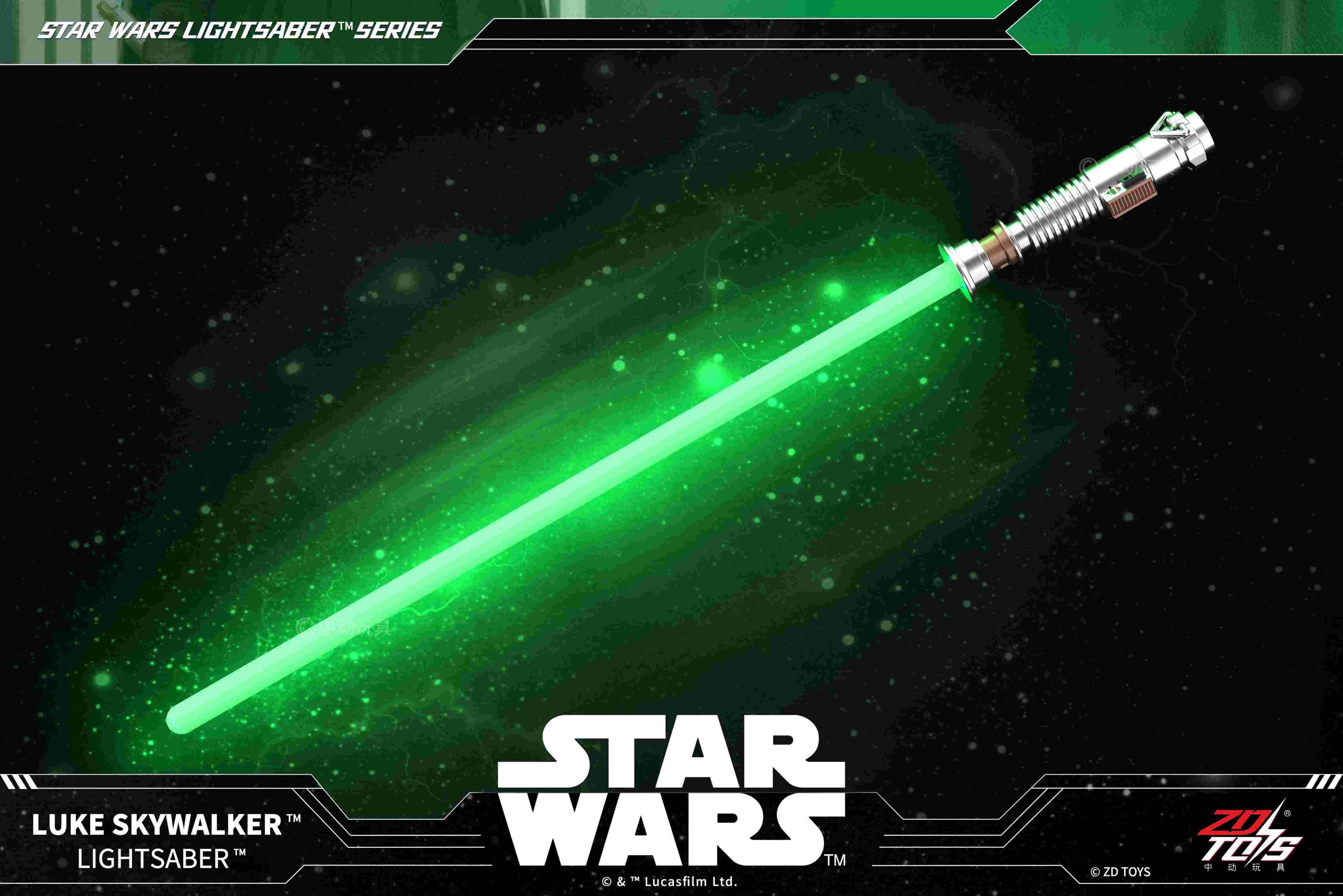 ZD Toys Star Wars Lightsaber Collection - Luke Skywalker Green Lightsaber Replica