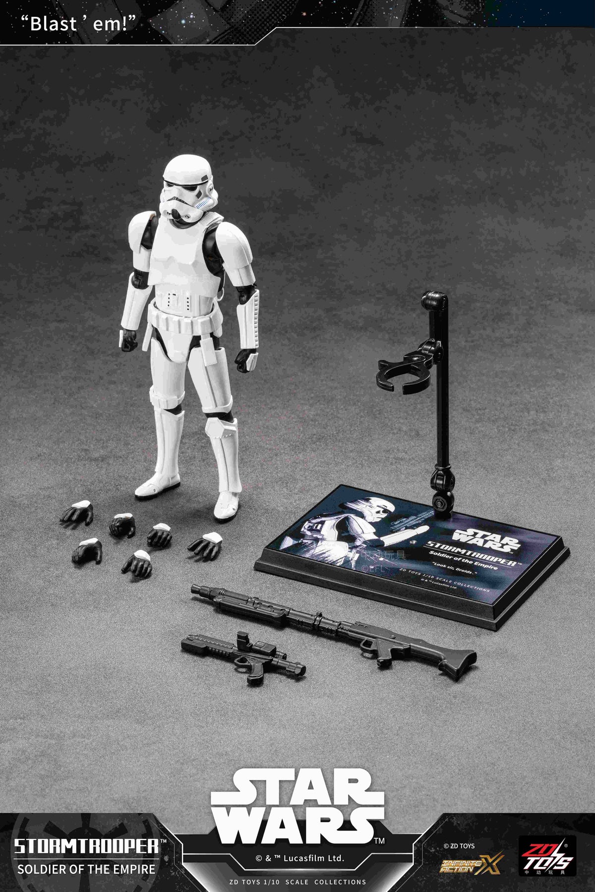 ZD Toys: Star Wars - Storm Trooper 1/10 Scale Action Figure