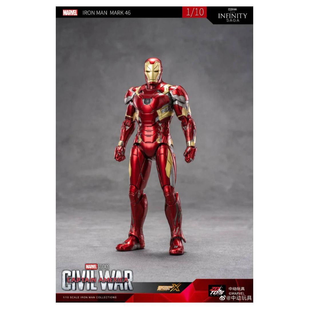 ZD Toys Iron Man Mark 46 (XLVI) Action Figure ( No Light Up Function )
