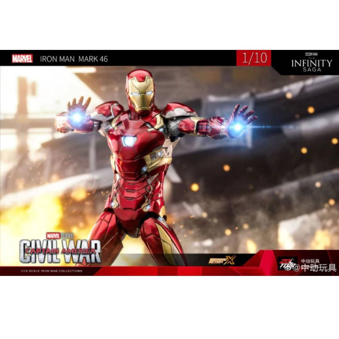 ZD Toys Iron Man Mark 46 (XLVI) Action Figure ( No Light Up Function )