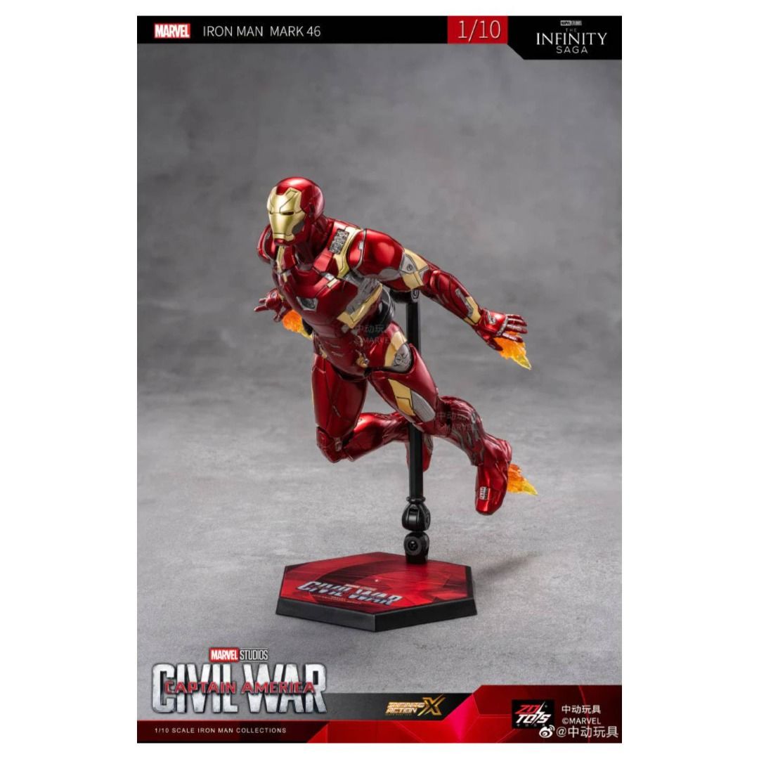 ZD Toys Iron Man Mark 46 (XLVI) Action Figure ( No Light Up Function )