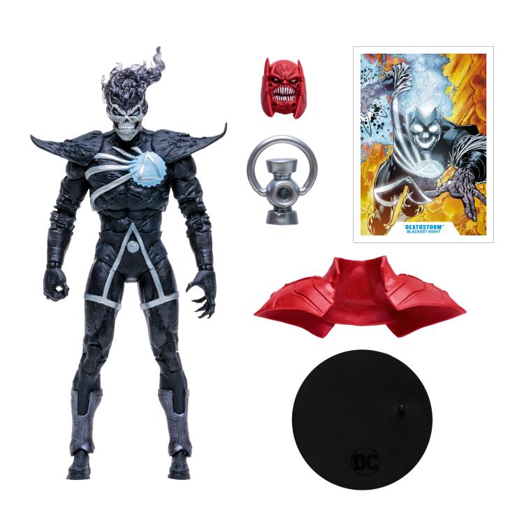 Mcfarlane DC Multiverse: Blackest Night - Deathstorm (Black Lantern) Action Figure (Collect to Build: Atrocitus)