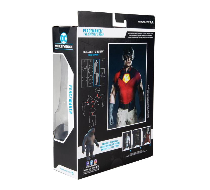 McFarlane Toys DC Multiverse: The Suicide Squad Peacemaker Action Figure (Collect to Build: King Shark)