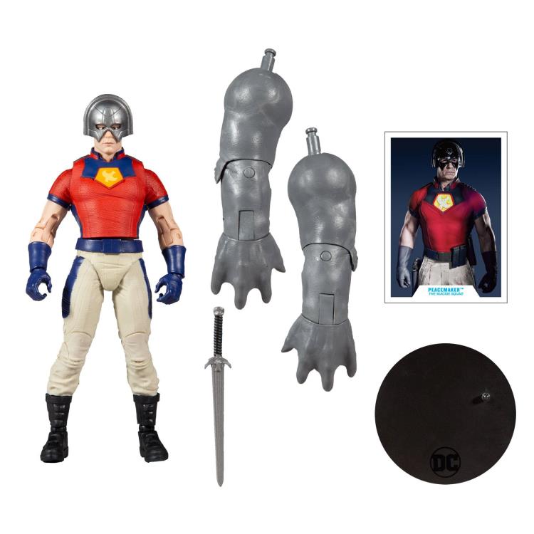 McFarlane Toys DC Multiverse: The Suicide Squad Peacemaker Action Figure (Collect to Build: King Shark)