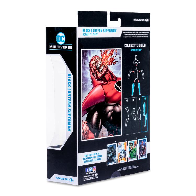 Mcfarlane DC Multiverse: Blackest Night - Superman (Black Lantern) Action Figure (Collect to Build: Atrocitus)