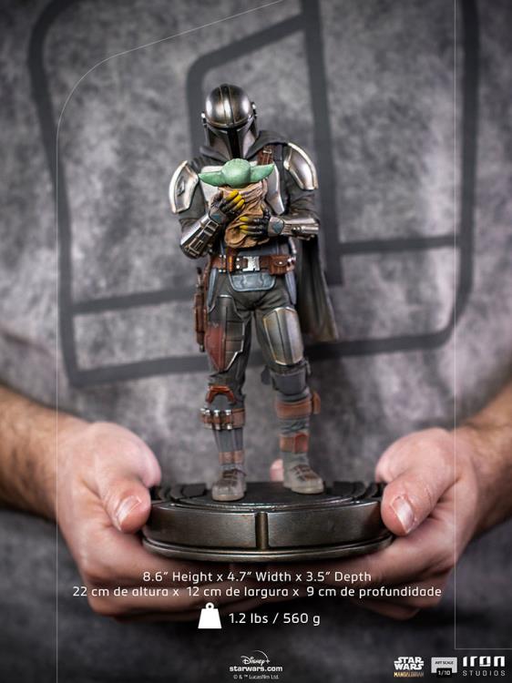Iron Studios Star Wars The Mandalorian and Grogu 1/10 Deluxe Art Scale Limited Edition StatueStar Wars The Mandalorian and Grogu 1/10 Deluxe Art Scale Limited Edition Statue