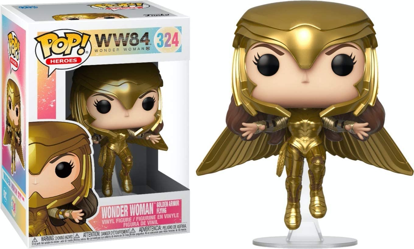Funko POP! Movies: Wonder Woman 1984 - Wonder Woman Gold Flying (Metallic)