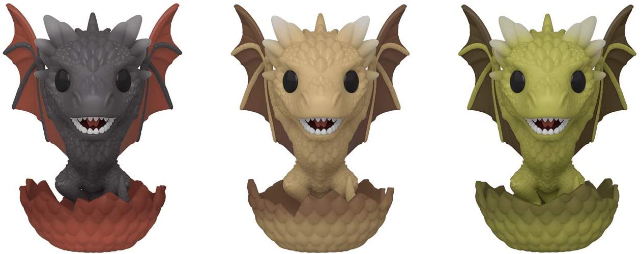 Funko POP! 3 Pack - Game of Thrones - Dragons Hatching (Drogon, Viserion & Rhaegal) ECCC 2020 Shared Exclusive