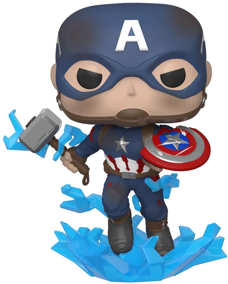 Funko POP! Marvel: Avengers Endgame - Captain America with Broken Shield & Mjoinir