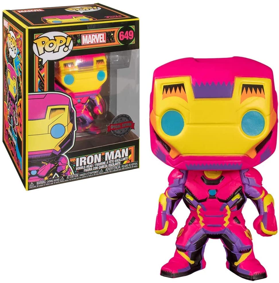Marvel Funko POP! Black Light - Iron Man