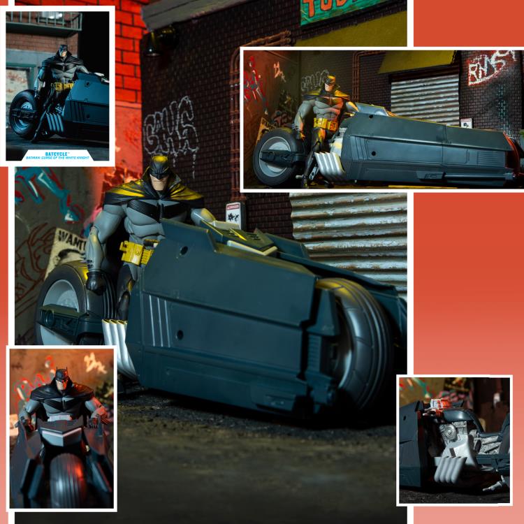 McFarlane Toys DC Multiverse Batman: Curse of the White Knight Batcycle