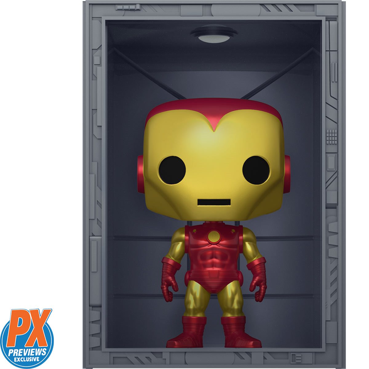 Funko POP! Marvel Iron Man: Hall of Armor - Iron Man Mark 4 Deluxe (Previews Exclusive)