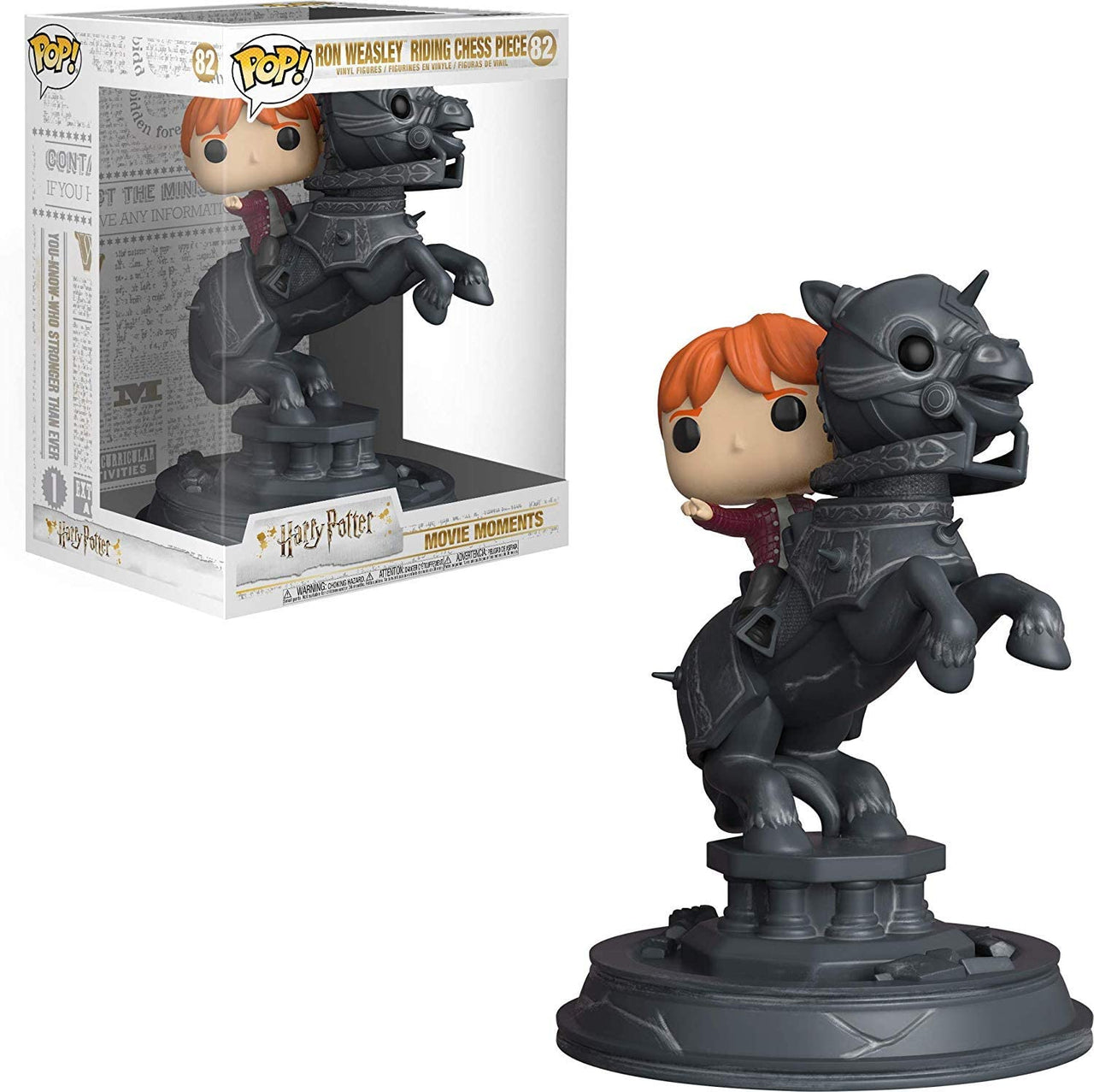 Funko POP! Movie Moment: Harry Potter - Ron Riding Chesspiece