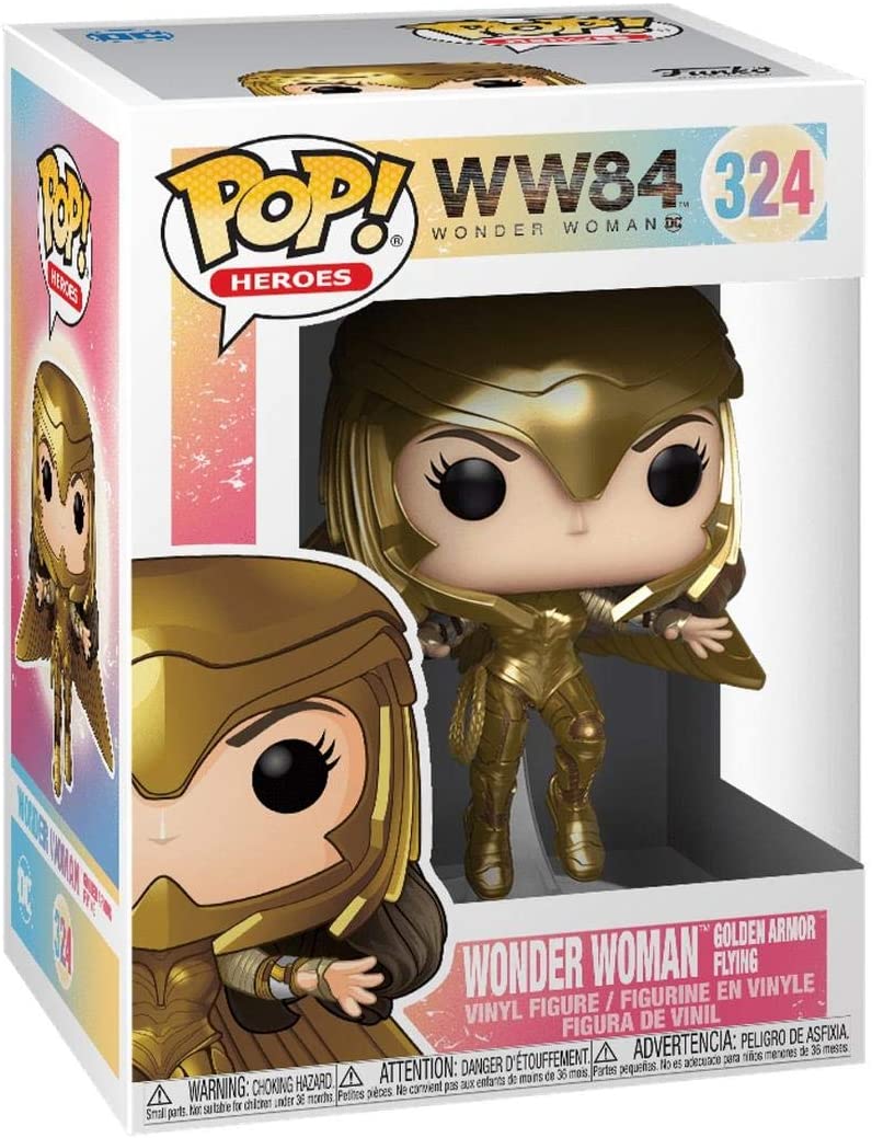 Funko POP! Movies: Wonder Woman 1984 - Wonder Woman Gold Flying (Metallic)