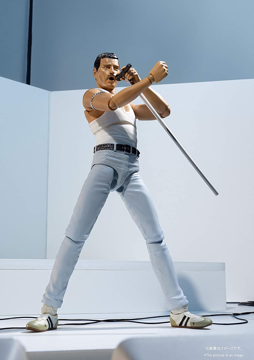 Tamashi Nations Bandai Freddie Mercury Live Aid Ver. Freddie Mercury Action Figure