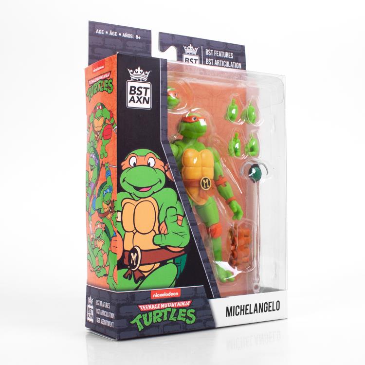 The Loyal Subjects BST AXN: Teenage Mutant Ninja Turtles Michelangelo Action Figure
