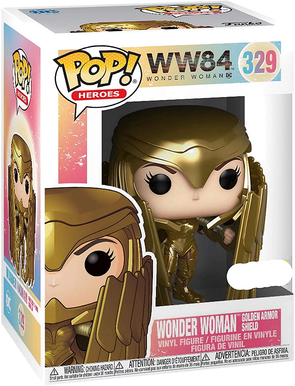 Funko POP! Heroes: Wonder Woman WW84 #329 - Wonder Woman [Golden Armor Shield] Exclusive