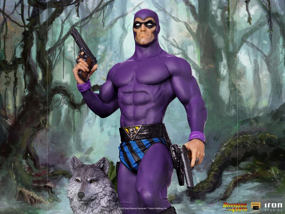 Iron Studios Defenders of the Earth - The Phantom Deluxe 1/10 Art Scale Limited Edition Statue