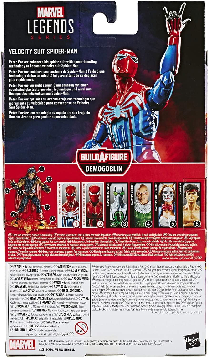 Hasbro Marvel Legends Demogoblin Wave : Spider-Man Velocity Suit Action Figure