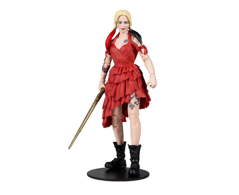 McFarlane Toys DC Multiverse: The Suicide Squad Harley Quinn Action Figure (Collect to Build: King Shark)