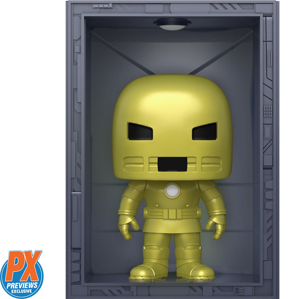Funko POP! Marvel Iron Man: Hall of Armor - Iron Man Mark 1 Deluxe (Previews Exclusive)