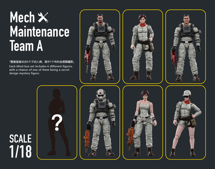 Joy Toy - Battle for the Stars Mech Maintenance Team A - Box of 6 Figures