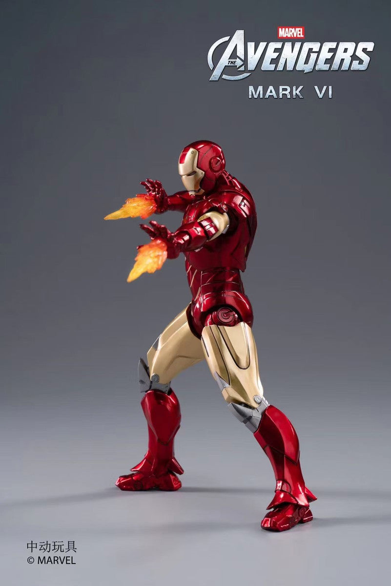 ZD Toys Iron Man Mark VI Action Figure ( w Light Up Function )