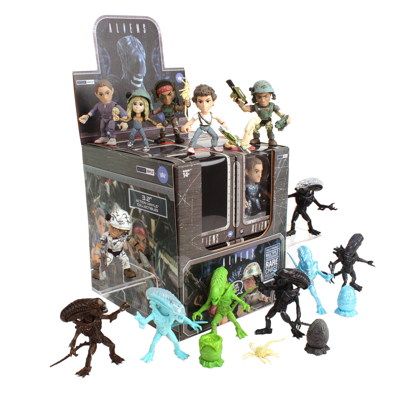 The Loyal Subjects - Alien: Xenomorph green with Ovomorph egg open