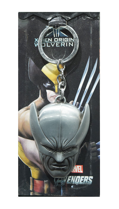 Marvel Comics Wolverine head-sculpt Die-Cast Metal Keychain