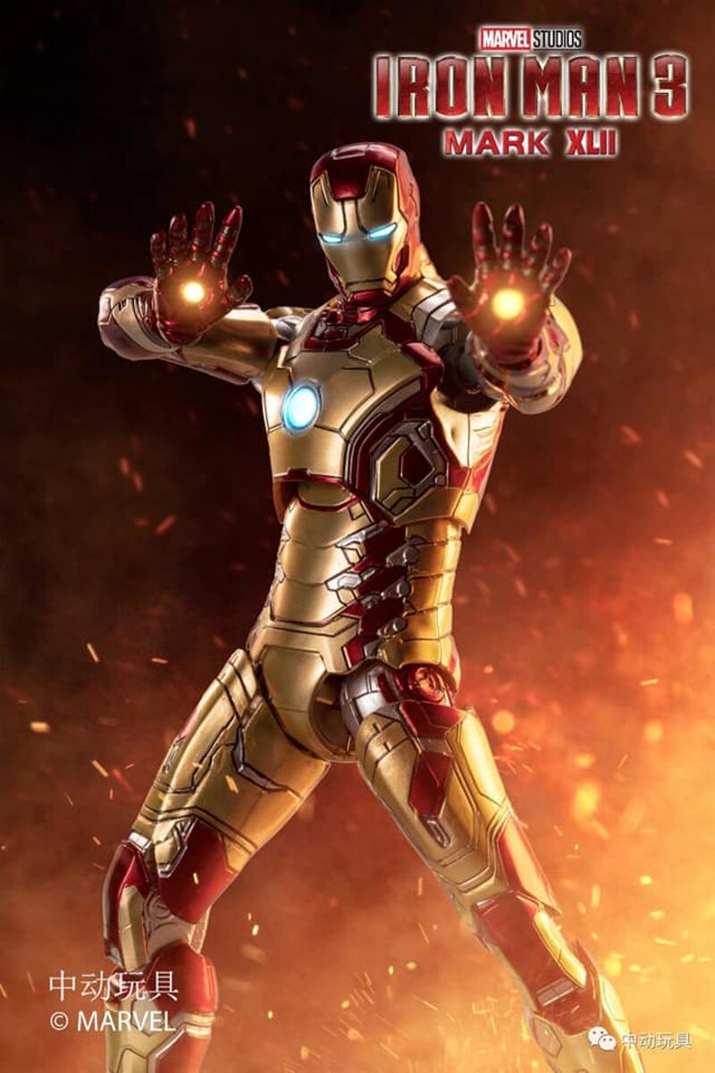 ZD Toys Iron Man III Mark XLII Action Figure ( No Light Up Function )