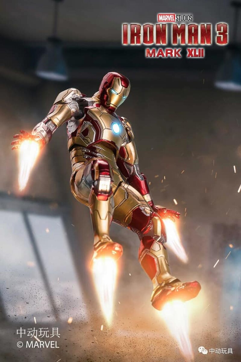 ZD Toys Iron Man III Mark 42 (XLII) Action Figure ( No Light Up Function )