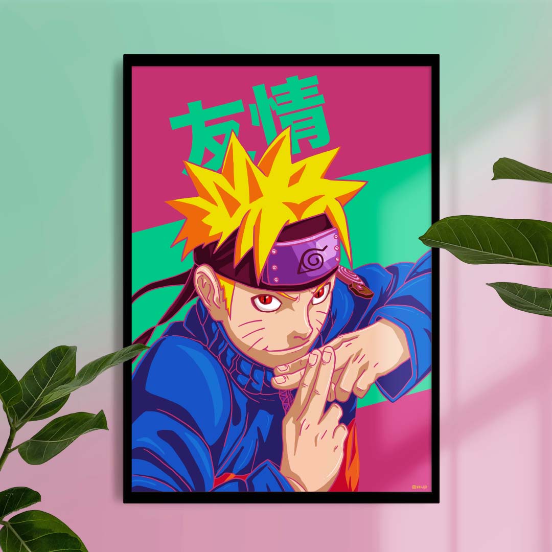 Naruto Uzumaki - Friendship Art Print