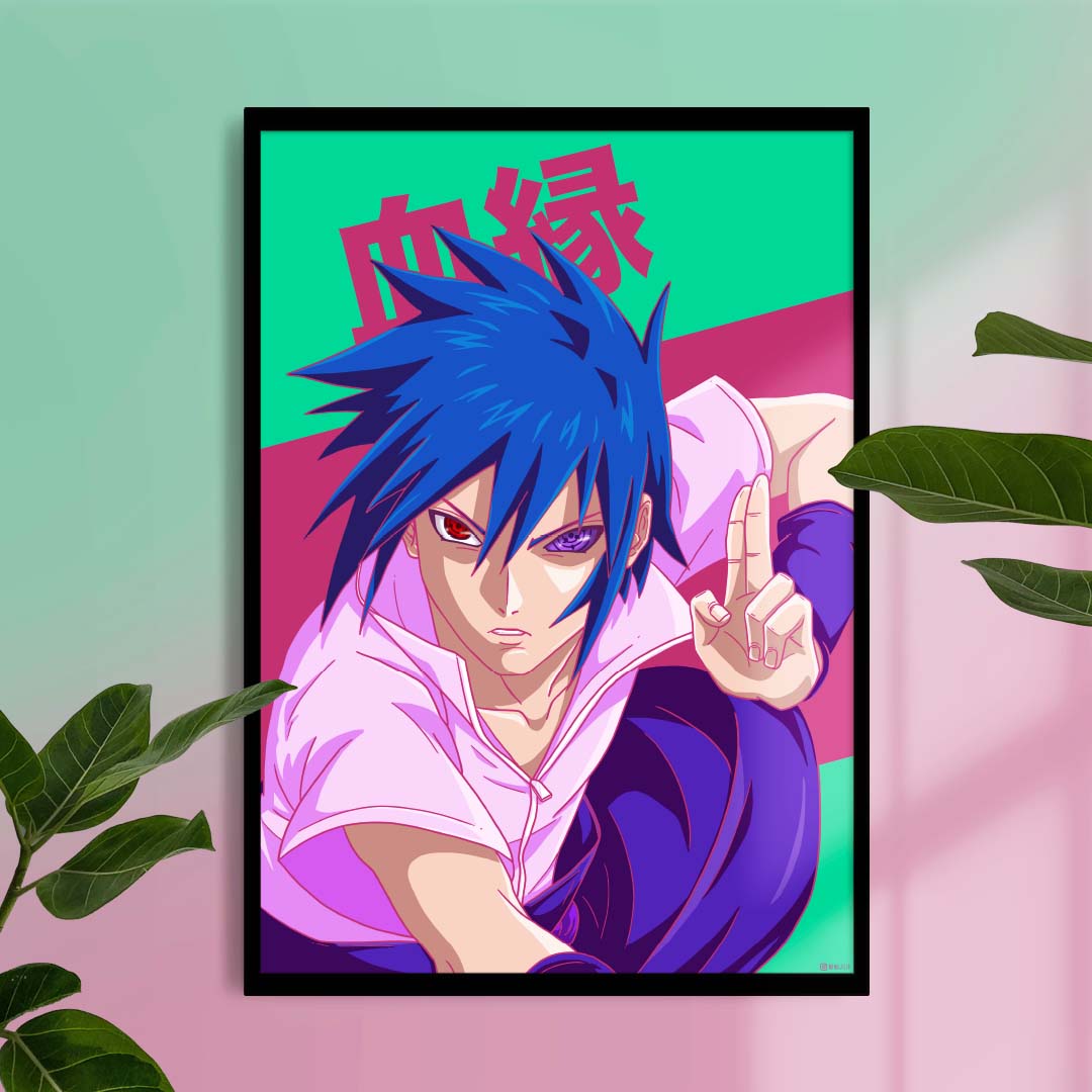 Sasuke Uchiha - Blood Ties Art Print