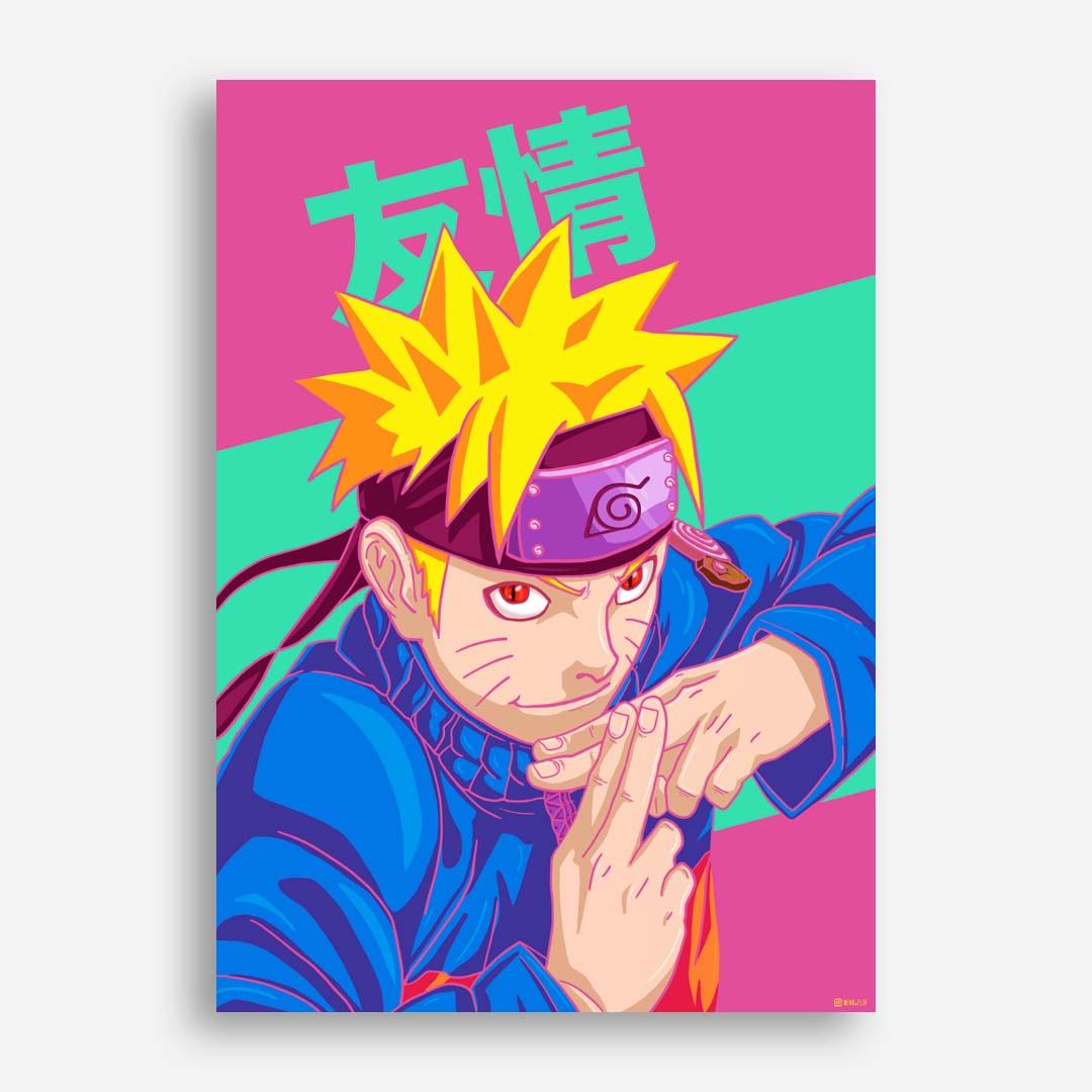 Naruto Uzumaki - Friendship Art Print