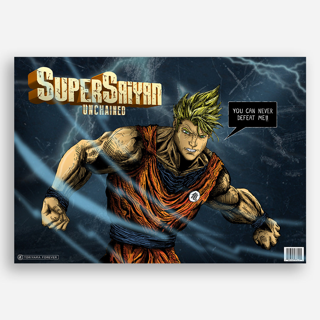 DC & DBZ: Super Saiyan Unchained Art Print