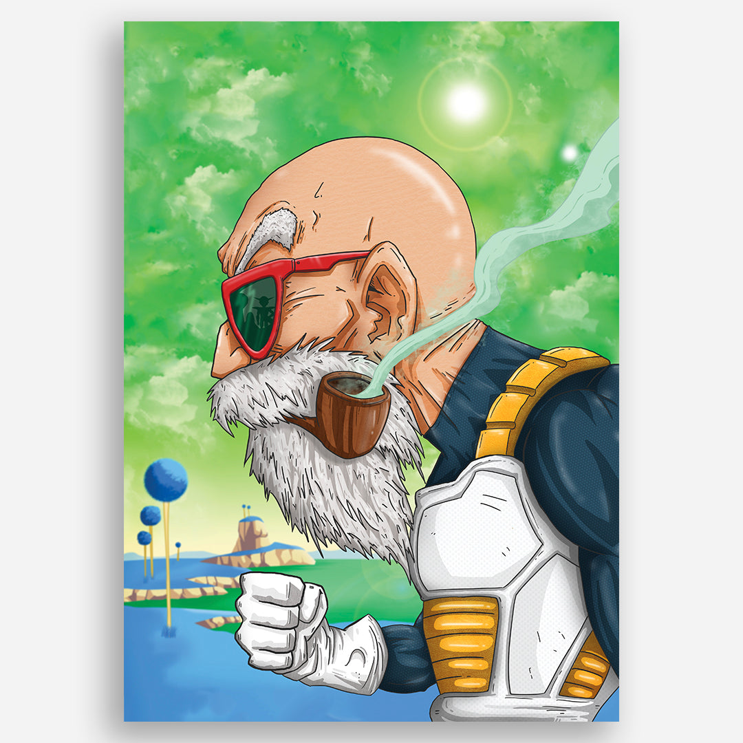 Master Roshi Wihtouth Shell Master Roshi Art Print