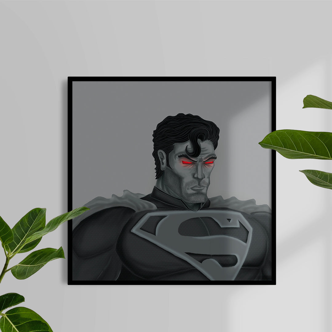 Monochrome series: Superman Art Print