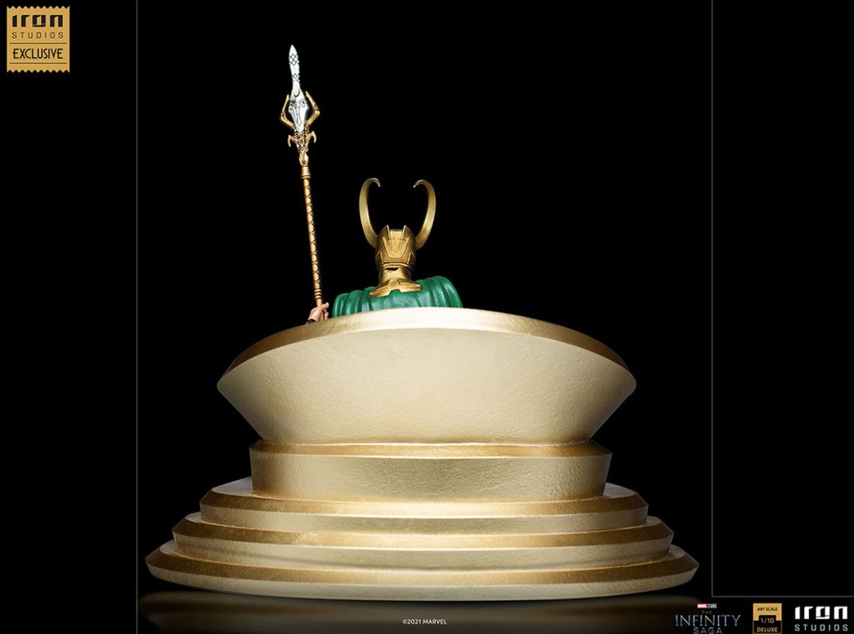 Iron Studios Infinity Saga: Loki on Throne Deluxe 1/10th Scale Statue (2021 CCXP Exclusive)