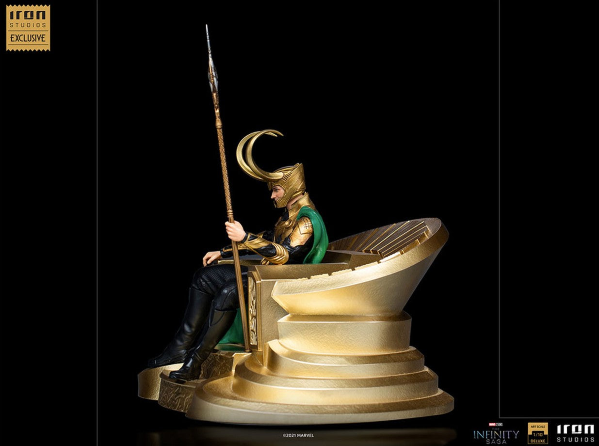 Iron Studios Infinity Saga: Loki on Throne Deluxe 1/10th Scale Statue (2021 CCXP Exclusive)
