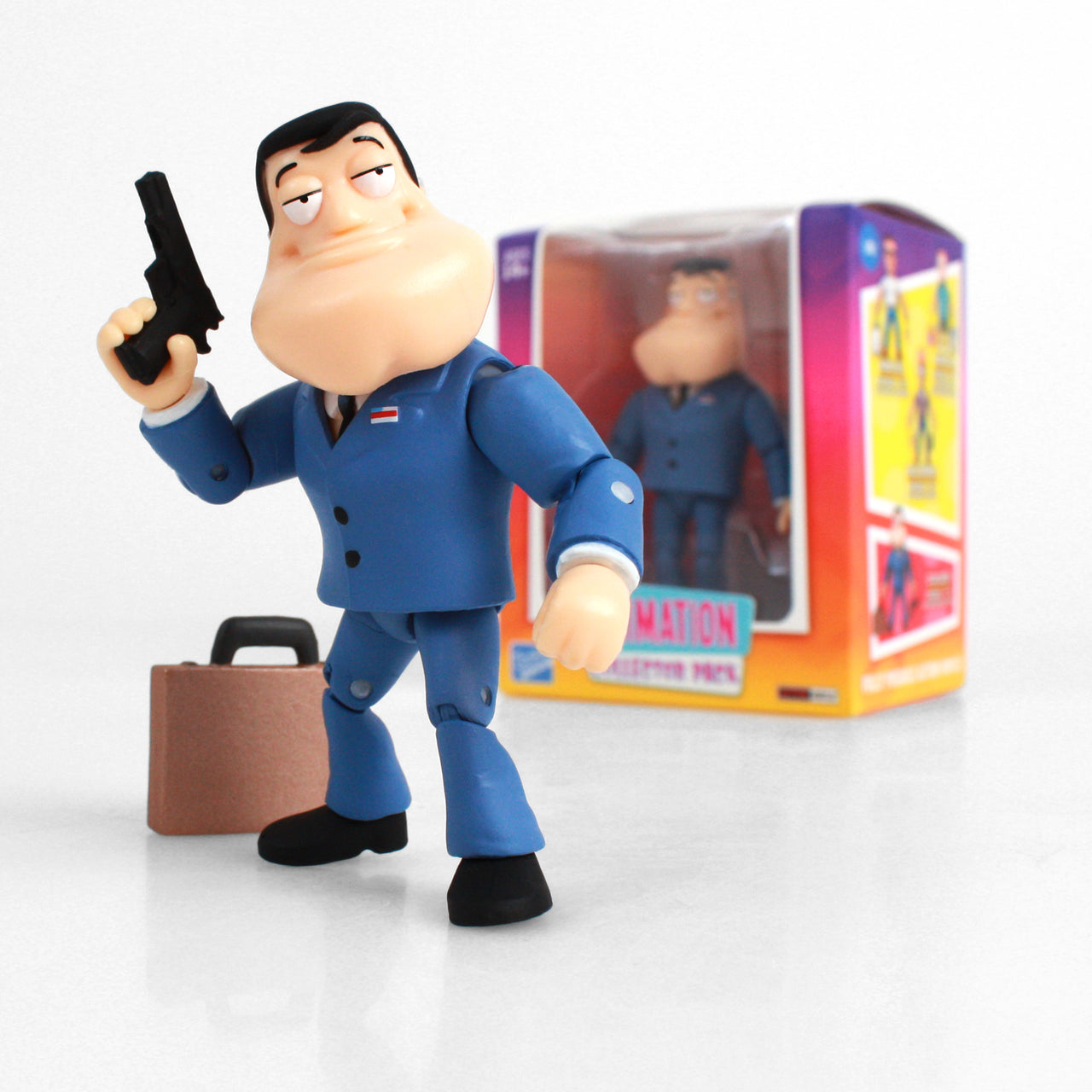 The Loyal Subjects - American Dad Stan Smith with Briefcase and Pistol
