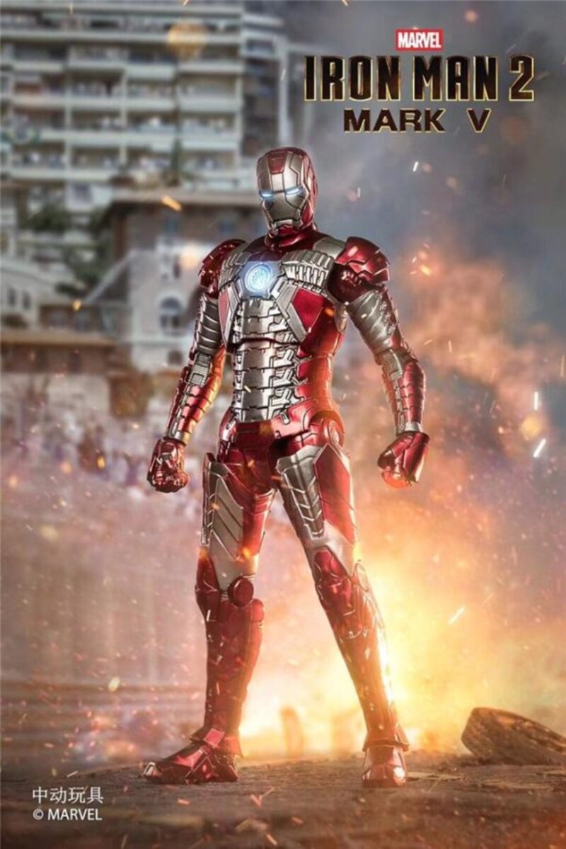 ZD Toys Iron Man Mark V Action Figure ( No Light Up Function )