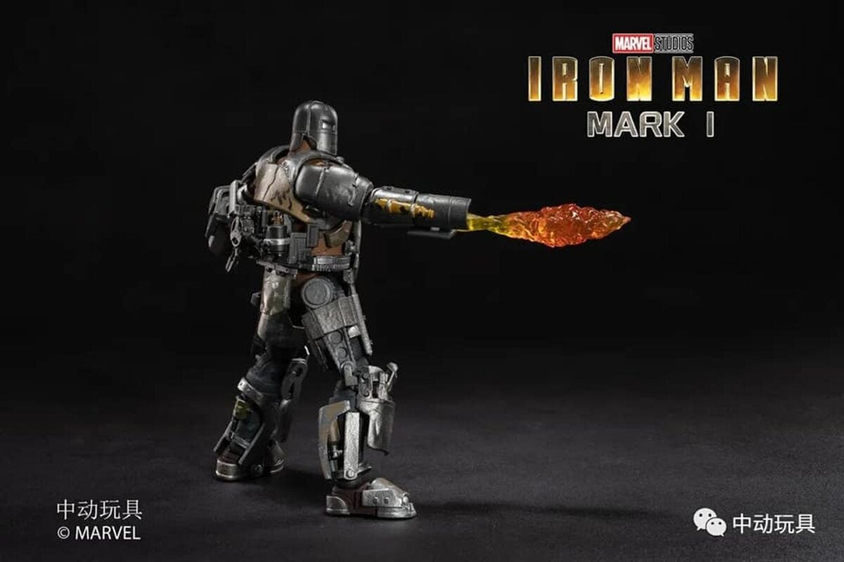 ZD Toys Iron Man Mark I Action Figure ( w Light Up Function )