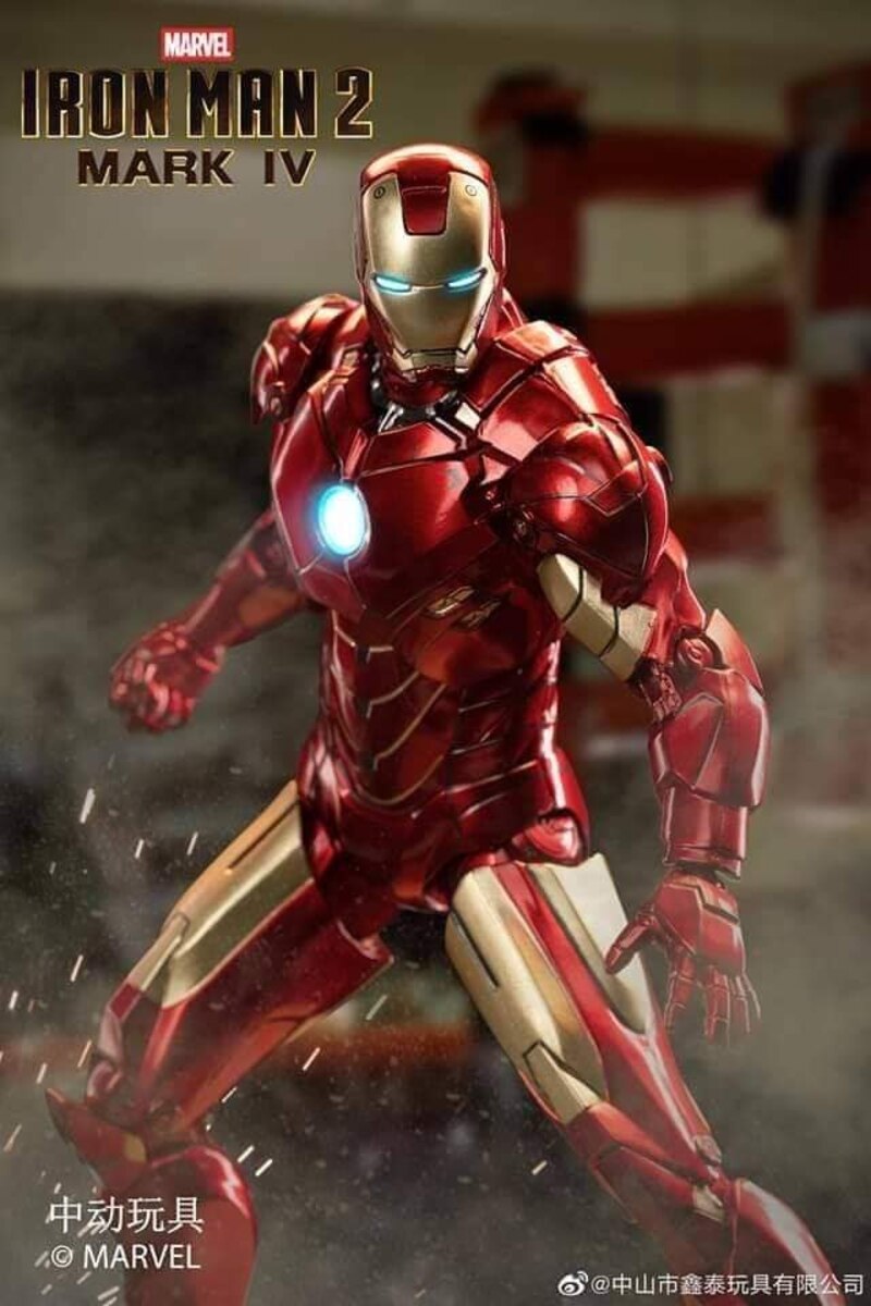 ZD Toys Iron Man Mark IV Action Figure ( w Light Up Function )