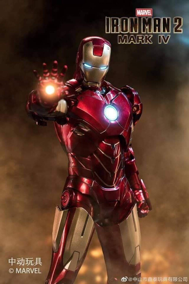 ZD Toys Iron Man Mark IV Action Figure ( w Light Up Function )