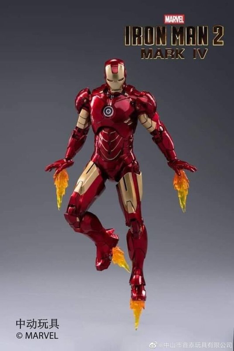 ZD Toys Iron Man Mark IV Action Figure ( w Light Up Function )