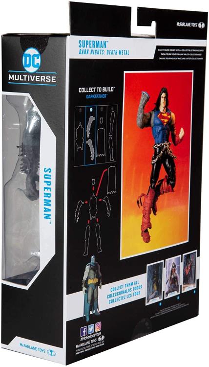 Mcfarlane Toys DC Multiverse Dark Nights: Death Metal Superman Action Figure (Collect to Build: Darkfather)