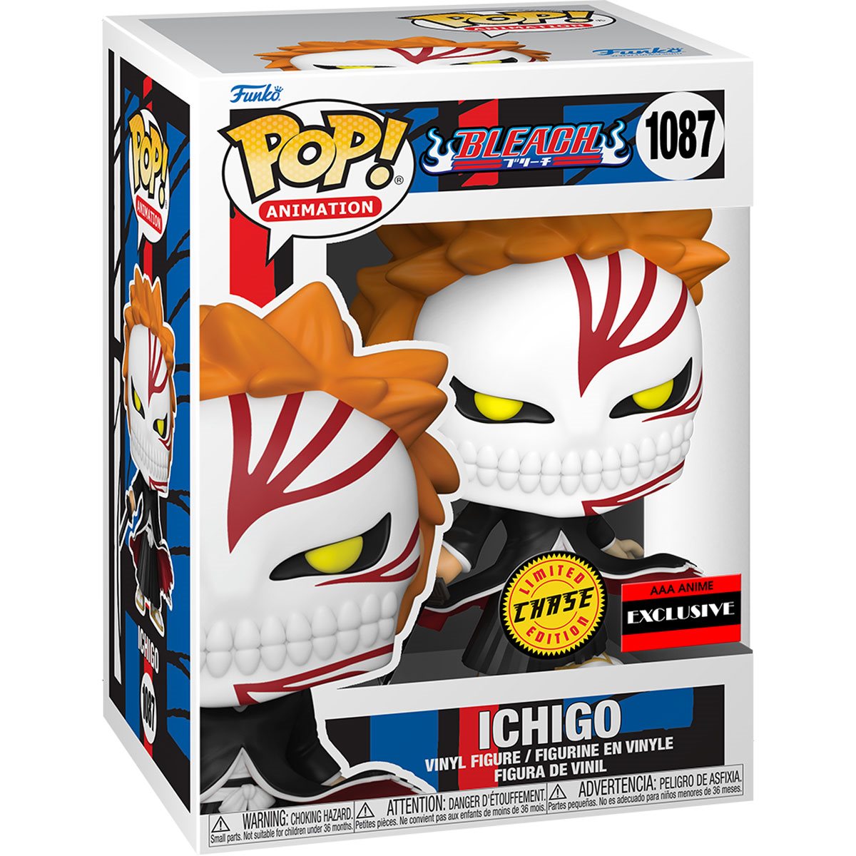 Funko POP! Animation: Bleach - Ichigo Bankai Tensa Zangetsu - AAA Anime Exclusive (CHASE)